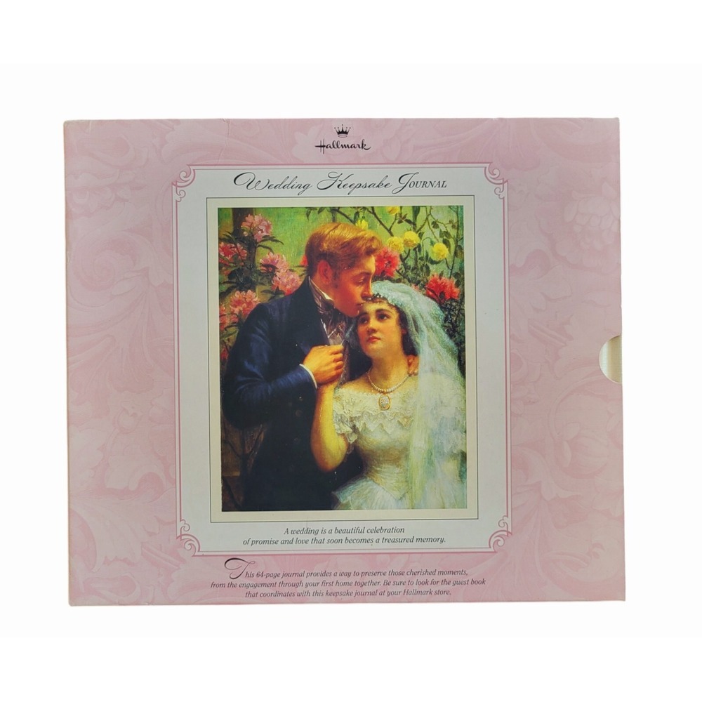 Hallmark Wedding Keepsake Journal ~ Hardback‎ Book w/ Cardboard Sleeve 64 Pages